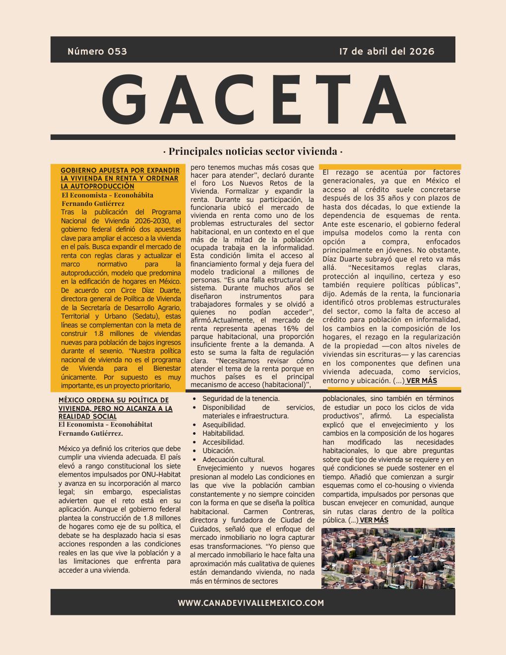 Gaceta No. 53