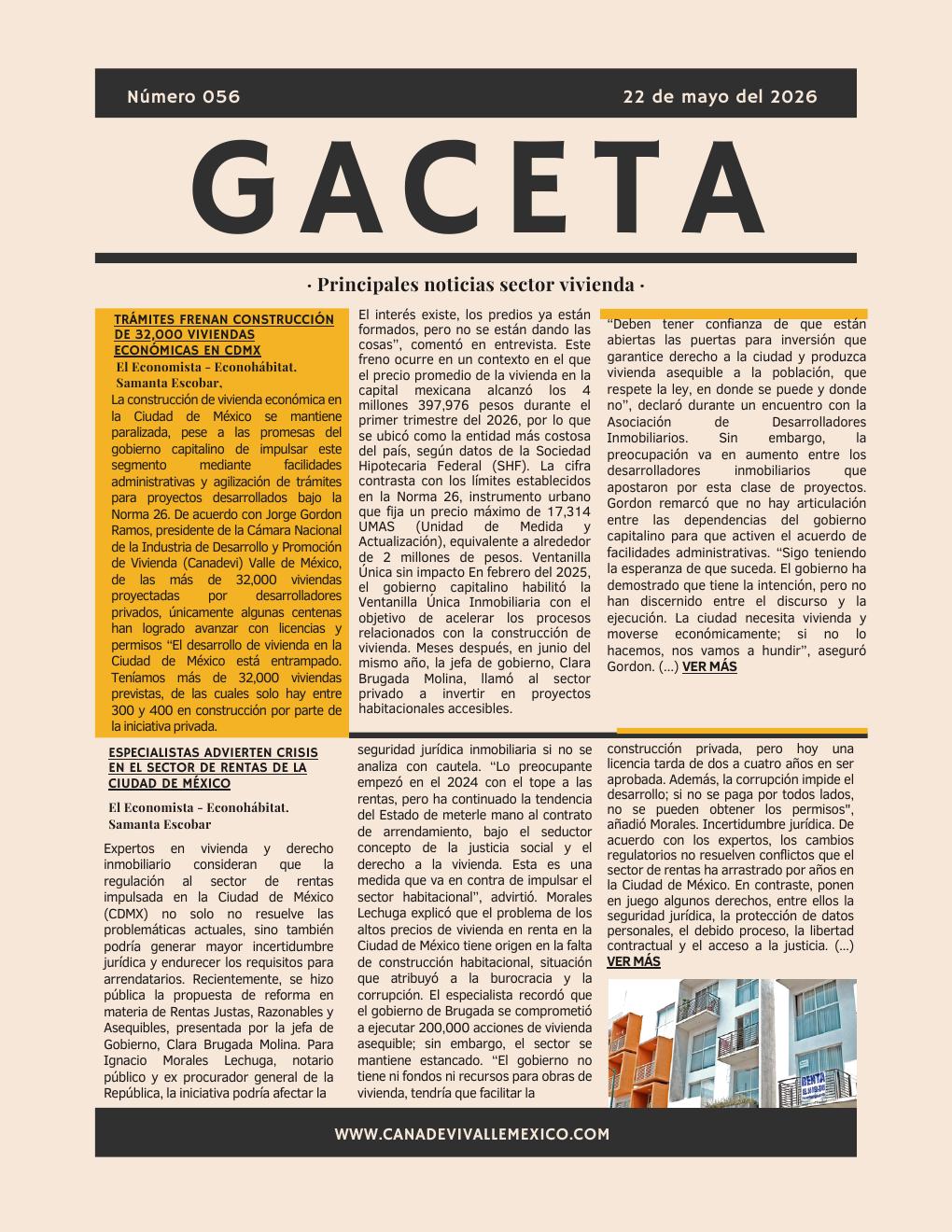 Gaceta No. 56